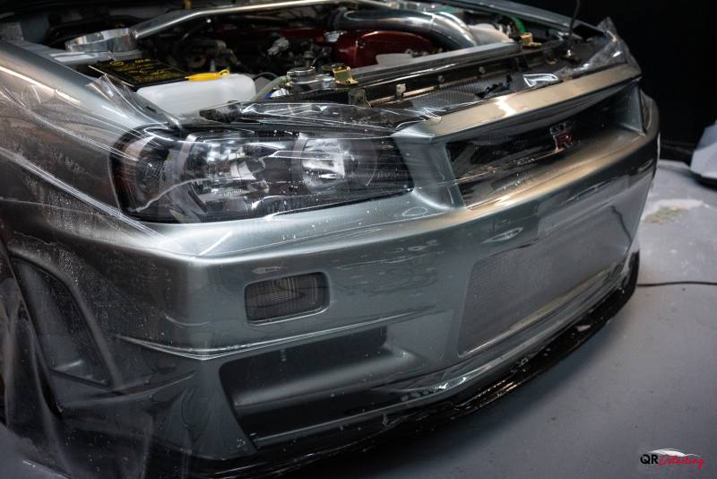 Protection PPF Sur Mesure sur Nissan GTR R34 & Hakosuka près du Mans